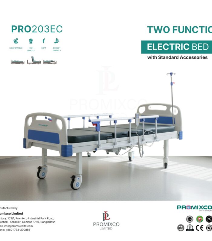 Two Function Electric Bed with Standard Accessories
